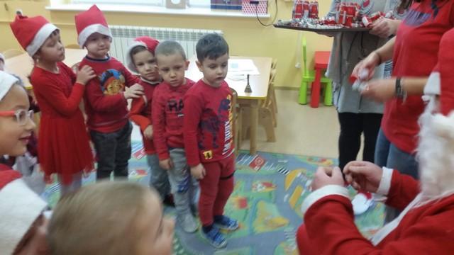 Mikołaj w przedszkolu.